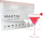 Rose Gold Glitter Plastik Martini Bardakları (4'lü Set), 269 ml, Kırılmaz Tekrar Kullanılabilir, Kokteyl Bardağı - Partiler, Havuz Kenarı, Karavan, Kamp, Tatil, Eğlence için İdeal