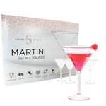 Rose Gold Glitter Plastik Martini Bardakları (4'lü Set), 269 ml, Kırılmaz Tekrar Kullanılabilir, Kokteyl Bardağı - Partiler, Havuz Kenarı, Karavan, Kamp, Tatil, Eğlence için İdeal