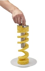 RÖSLE Ananas Dilimleyici Pro 12849 - Paslanmaz Çelik ABS, Kulp Uzunluğu 27 cm, Çaba Harcamadan Ananasları Eşit Dilimler, Sapın Kolay Çıkarılması İçin Fırlatma Yuvası