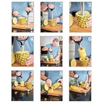 RÖSLE Ananas Dilimleyici Pro 12849 - Paslanmaz Çelik ABS, Kulp Uzunluğu 27 cm, Çaba Harcamadan Ananasları Eşit Dilimler, Sapın Kolay Çıkarılması İçin Fırlatma Yuvası