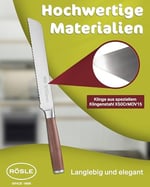 RÖSLE Masterclass Ekmek Bıçağı 12125 - Paslanmaz Çelik 20 cm - Seçenekler: Ekmek bıçağı., Dalgalı kesimli evrensel bıçak., Et bıçağı....
