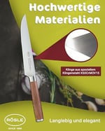 RÖSLE Masterclass Et Bıçağı 12122 - Paslanmaz Çelik 18 cm - Seçenekler: Et bıçağı., Dalgalı kesimli evrensel bıçak., Ekmek bıçağı....