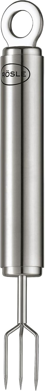 RÖSLE Patates Çatalı 12754 - Paslanmaz Çelik 17 cm, Kulp Uzunluğu 10 cm, Çatalın Üç İnce Ucu, Sıcak Patatesleri Soyarken Güvenli Bir Şekilde Tutar - Seçenekler: Pelüş patates çatalı, patates presi