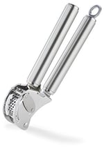 Rösle Sarımsak Presi 12895 - Paslanmaz Çelik 20 cm, Profesyonel Kalitede Zencefil ve Sarımsak Presi, Katlanır Süzgeçli, Bulaşık Makinesinde Yıkanabilir