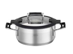 RÖSLE Silence Pro Kısa Tencere 91959 - Paslanmaz Çelik 20 cm, Kapasite 2.9 Lt, Taze Makarna, Buğulanmış Sebzeler veya Sıcak Çorbalar Ge - Seçenekler: Ø 20 cm, 5-teilig, 7.9 inches, Ø 16 cm, Ø 24 cm...