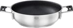 RÖSLE SILENCE PRO servis tavası, çizilmeye karşı dayanıklı birinci sınıf yapışmaz kaplamalı tava, ProResist, silikon kulplar, 24 cm, paslanmaz çelik 18/10, indüksiyonlu ocakla - Bedenler: 20 cm, 24 cm