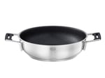 RÖSLE SILENCE PRO servis tavası, çizilmeye karşı dayanıklı birinci sınıf yapışmaz kaplamalı tava, ProResist, silikon kulplar, 24 cm, paslanmaz çelik 18/10, indüksiyonlu ocakla - Bedenler: 20 cm, 24 cm