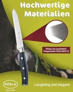 RÖSLE Tradition Tırtıklı Çok Amaçlı Bıçak 12103 - Paslanmaz Çelik 13 cm - Seçenekler: Evrensel bıçak., Bıçak., Ekmek bıçağı, Et bıçağı....