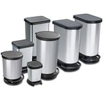 Rotho Paso Çöp Kutusu 40 L, Plastik, Siyah, 40 Liter