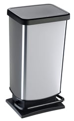 Rotho Paso Çöp Kutusu 40 L, Plastik, Siyah, 40 Liter
