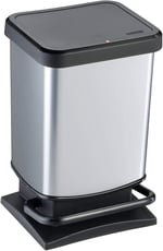 Rotho Paso Pedallı Çöp Kovası 20 Litre Metalik Gri