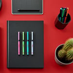 rOtring Fineliner, İnce Keçe Uçlu Kalem 0.4 mm, 10'lu Paket, Karışık Renkler