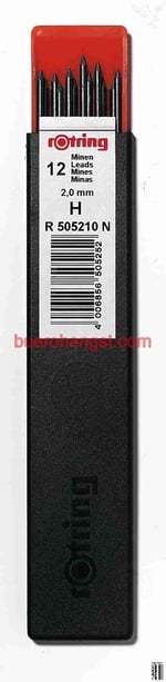rotring Hi-Polymer Mekanik Kalem Ucu, 2,0 mm, HB (Ambalaj değişiklik gösterebilir) - Seçenekler: HB, 2.00 mm, 2B