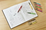 rOtring Tikky Mekanik Kurşun Kalem, Uç ve Silgi Seti, 0,7 mm Kalem, 2B Uç, Orta Boy Silgi, Açık Mavi, 3'lü Set