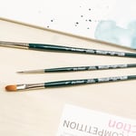 (Round, Size 00) - da Vinci Nova Series Watercolour Brush, Round Synthetic, Size 0 (1570-00) - Seçenekler: Ekstra Kısa Rötuş, Etiket/Liner, Eğik Kenar, Fan mikseri...