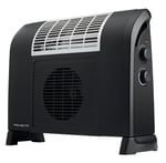 Rowenta IR5010 Dualio 2in1 Fanlı ve Radyant Isıtıcı, Siyah, 2000 Watt Fan Isıtması, 1000 W Radyant Isıtma
