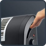 Rowenta IR5010 Dualio 2in1 Fanlı ve Radyant Isıtıcı, Siyah, 2000 Watt Fan Isıtması, 1000 W Radyant Isıtma