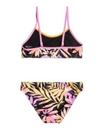 Roxy Active Joy - Bralette Bikini Seti Kızlar için 6-16 ERGX203478., Antrasit Zebra Orman Kız, 6 Yıl