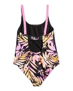 Roxy Active Joy – Kızlar için tek parça mayo, 6-16 yaş, ERGX103148, Siyah - Antrasit Zebra Orman Kız, 10 Yıl