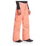 Roxy Girls 'Backyard-Kar Pantolon 8-16, Fusion Coral, 16 / XXL