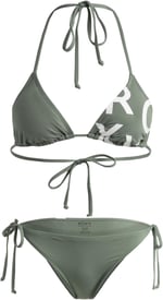 Roxy SD BE CL TIKI TRI REG TS SET Yeşil Kadın Bikini Yeşil M