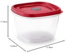 Rubbermaid 2030330 Easy Find Vented Lid Food Storage Containers, 7-Cup (3)
