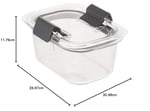 Rubbermaid Brilliance Gıda Saklama Kabı, Küçük, 1,3 Bardak, Şeffaf, 2'li Paket
