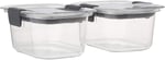 Rubbermaid Brilliance Gıda Saklama Kabı, Küçük, 1,3 Bardak, Şeffaf, 2'li Paket