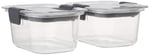 Rubbermaid Brilliance Gıda Saklama Kabı, Küçük, 1,3 Bardak, Şeffaf, 2'li Paket