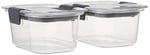 Rubbermaid Brilliance Gıda Saklama Kabı, Küçük, 1,3 Bardak, Şeffaf, 2'li Paket