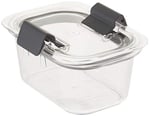 Rubbermaid Brilliance Gıda Saklama Kabı, Küçük, 1,3 Bardak, Şeffaf, 2'li Paket