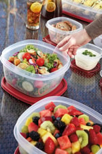 Rubbermaid Easy Find Lids Gıda Saklama Kapları, 0,5 Bardak, Yarışçı Kırmızısı, 2 Parça Set