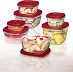 Rubbermaid Easy Find Lids Gıda Saklama Kapları, 0,5 Bardak, Yarışçı Kırmızısı, 2 Parça Set