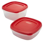 Rubbermaid Easy Find Lids Gıda Saklama Kabı, 4 Parça Set, Kırmızı (1787251)
