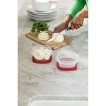 Rubbermaid Easy Find Lids Yiyecek Saklama Kapları, 1,25 Fincan, Yarışçı Kırmızısı, 4 Parça Set