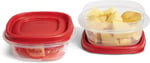 Rubbermaid Easy Find Lids Yiyecek Saklama Kapları, 1,25 Fincan, Yarışçı Kırmızısı, 4 Parça Set