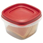 Rubbermaid Easy Find Lids Yiyecek Saklama Kapları, 2 Bardak, Yarışçı Kırmızısı, 4 Parça Set