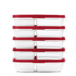 Rubbermaid EasyFindLids Yemek Hazırlama Kapları, 5,1 Fincan, Kırmızı