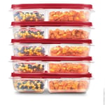 Rubbermaid EasyFindLids Yemek Hazırlama Kapları, 5,1 Fincan, Kırmızı