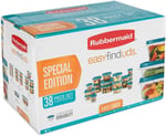 Rubbermaid Food Storage 38 Piece Set with Easy Find Lids, Teal
