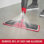 Rubbermaid Mikrofiber Ortaya Çıkarma Sprey Paspas Zemin Temizleme Seti, 3 Mikrofiber Islak Pedli, Islak ve Kuru Kullanım için 1 Çözüm Doldurulabilir Şişeler, Yıkanabilir ve Yeniden Kullanılabilir