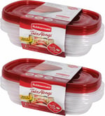 Rubbermaid Take Alongs 4 fincan Dikdörtgen Konteynerler, 2'li Paket 3