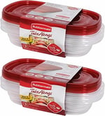 Rubbermaid Take Alongs 4 fincan Dikdörtgen Konteynerler, 2'li Paket 3