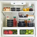 Rubbermaid TakeAlongs Bölünmüş Temel Konteyner, Siyah, 4'lü Set (2127152)