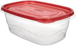 Rubbermaid TakeAlongs Büyük Dikdörtgen Gıda Saklama Kapları, 1 Galon, Ton Biber, 2 Adet