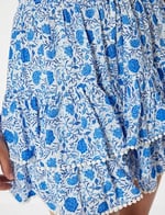 Ruffle Floral Mini Skirt