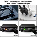Rugtol Mini el feneri, 1000 lümen parlak şarj edilebilir anahtarlık, 3 modlu, taşınabilir el feneri, katlanır tutucu, şişe açacağı ve mıknatıslı ayaklı [Enerji Sınıfı A+++] Marka: (2)