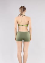 RUKO 2260-1 KIZ ÇOCUK YEŞİL ŞORTLU BİKİNİ