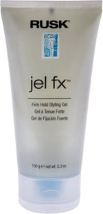 RUSK Designer Collection Jel Fx Firm Hold Styling Gel, Medium to Firm-Hold, Used for Slicking, Molding, or Blow-Drying without Flaking, 5.3 oz.