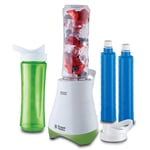Russell Hobbs 21350 - 56 Blender Mix Smoothie Yapıcı, 0,4 PS Güçlü Motor (300 Watt, 24.000 dev/dak), İki Adet BPA İçermeyen Şişe Dahil, Paslanmaz Çelik Bıçaklı, 0,6